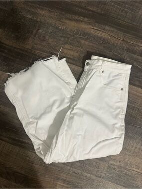 American Eagle Outfitters White Wide Leg Jeans
